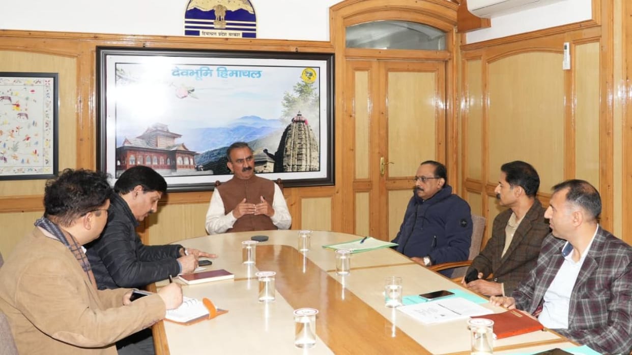 Himachal CM Sukhu gave instructions to start the Shongtong power project by December 2026