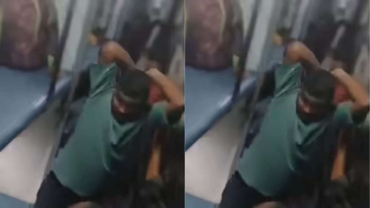 Passenger refuses to pay 20 rupees extra for food so vendor hits him with belt Video goes Viral