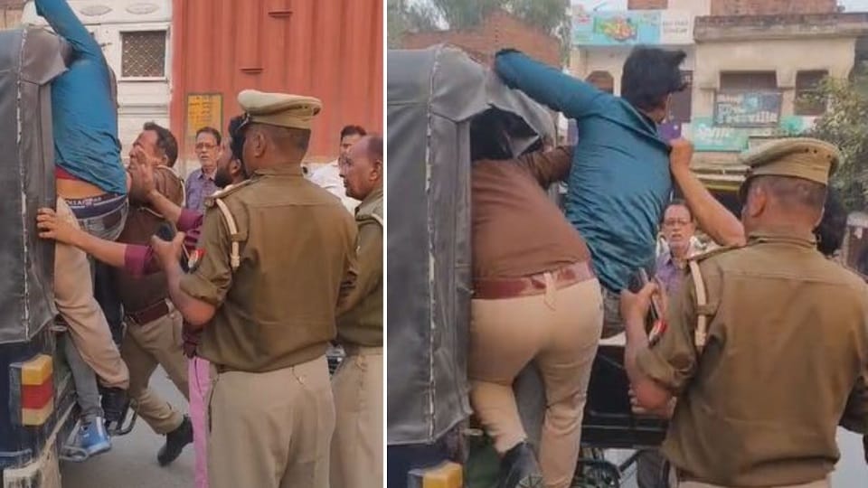 Mainpuri Police: Video Shows Cops Beating Youths Forcing Them Into Jeep During Checking