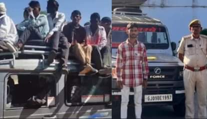 The cruiser, with a capacity of nine, carried 25 passengers, with 13 on the roof.