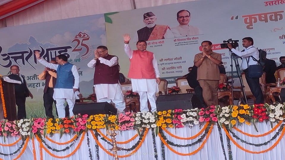 CM Pushkar Singh Dhami reached Pantnagar Farmers Conference