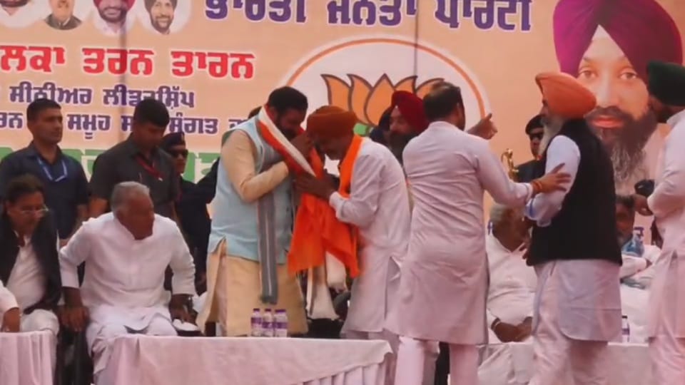 Haryana CM Nayab Singh Saini campaigned for BJP candidate for Tarn Taran by election