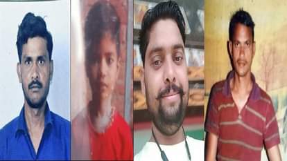 बस हादसे मे मृतक सोनू, कुलदीप, अर्जुन और महाराज सिंह