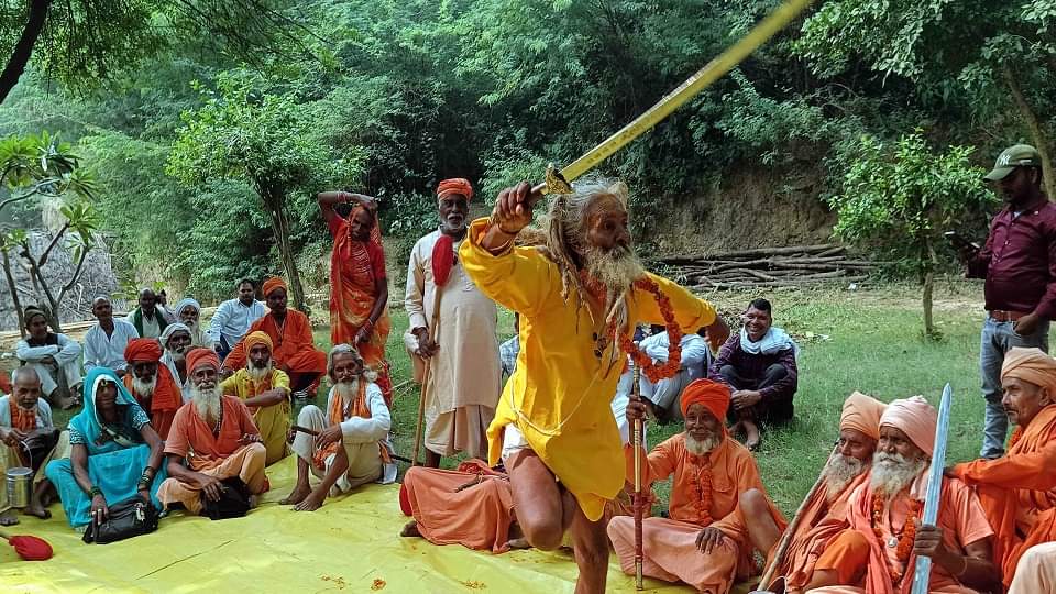 Naga Saints Parade with Weapons Demand 5th Kumbh Status
