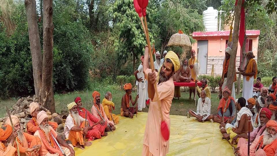 Naga Saints Parade with Weapons Demand 5th Kumbh Status