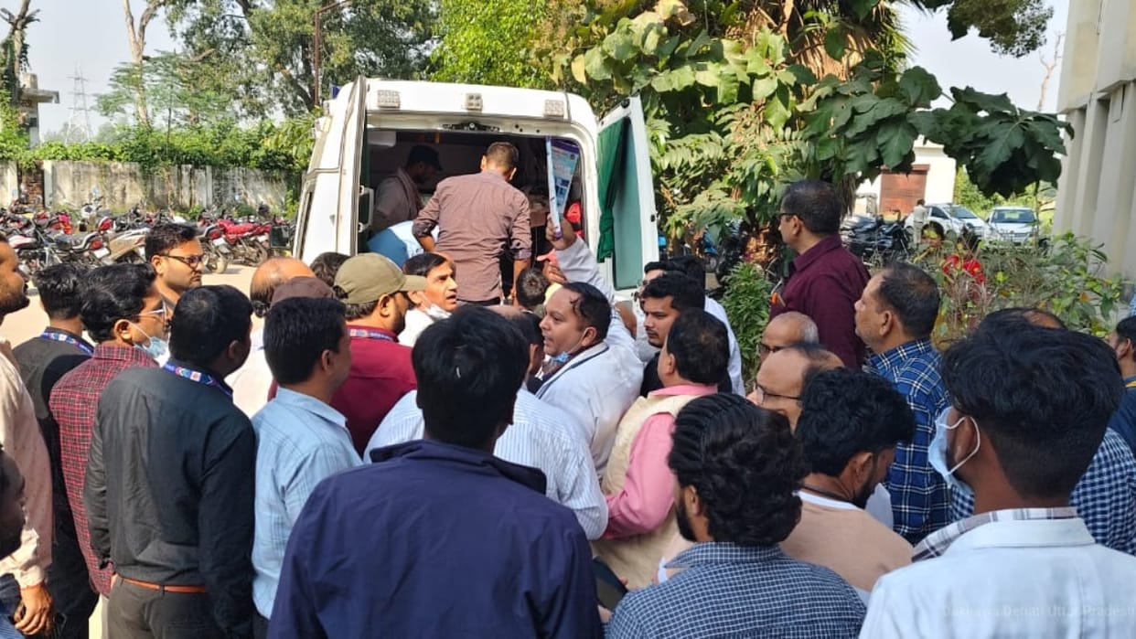 CMS Dr Koli who arrived to testify in the Tikunia violence suffered heart attack referred to Lucknow