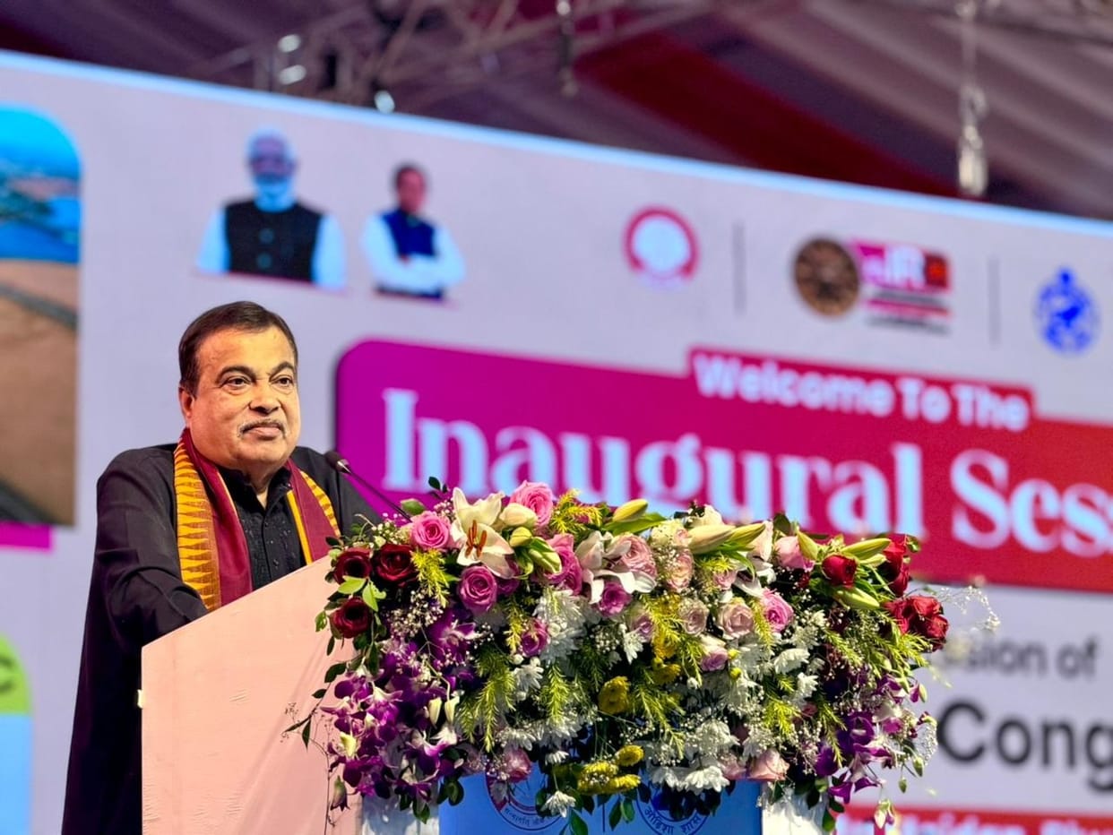 Nitin Gadkari Urges Engineers to Experiment in Road Construction at Indian Roads Congress in Bhubaneswar