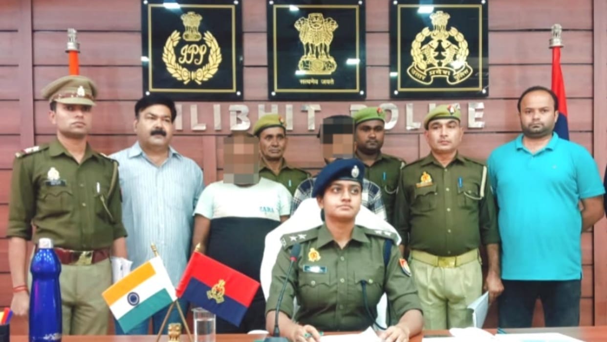 Two accused arrested for stealing a safe from a jeweler's shop in Pilibhit