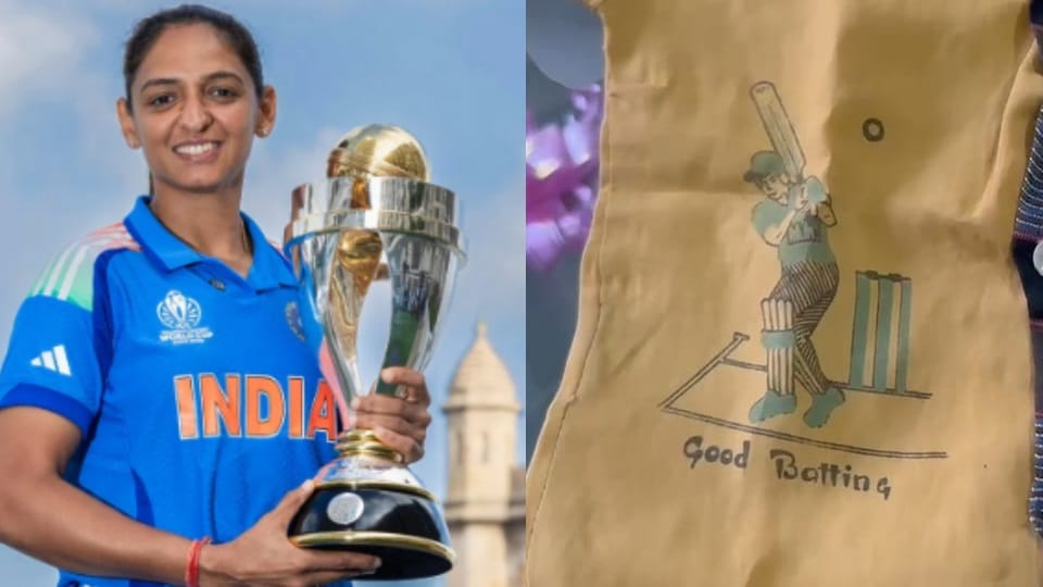 words written on first shirt cricketer harmanpreet kaur wore after birth became her destiny father still keep