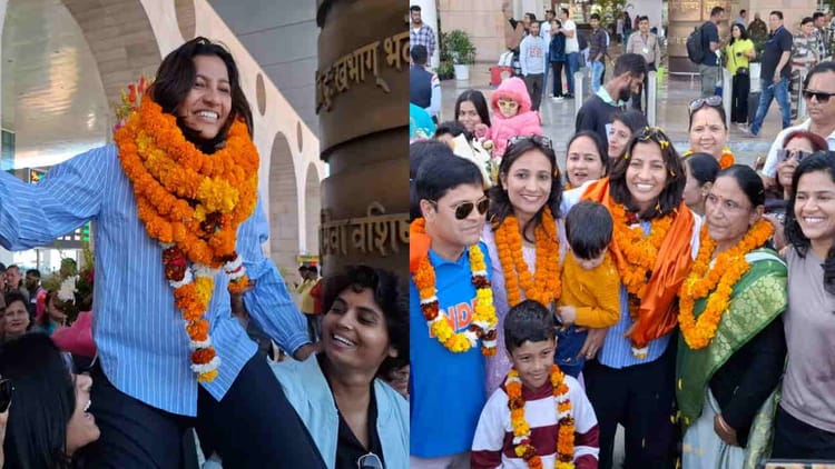 Uttarakhand: दून एयरपोर्ट पर स्नेह राणा का ढोल नगाड़ों से स्वागत, सीएम और प्रधानमंत्री से करेंगी मुलाकात