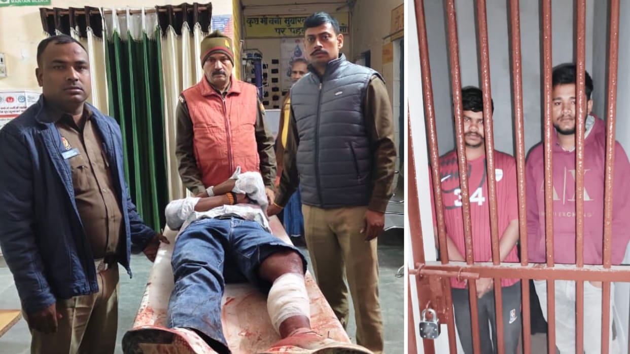 case of death of witch doctor in Jaunpur police arrested two accused in half encounter