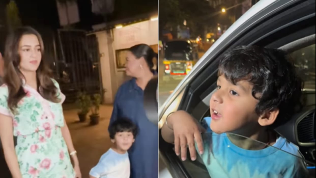 bharti singh son golla cute reaction to paparazzi video goes viral on internet