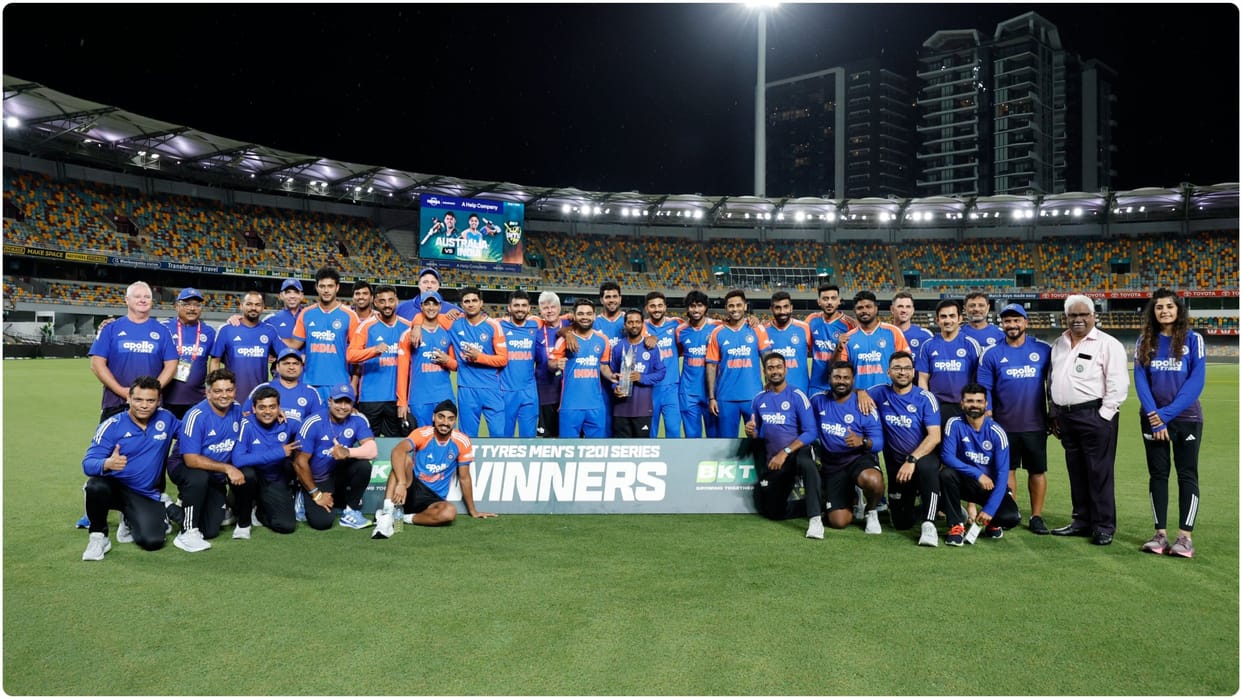 IND vs AUS: Washington sundar won impact player of the series award bcci shares video
