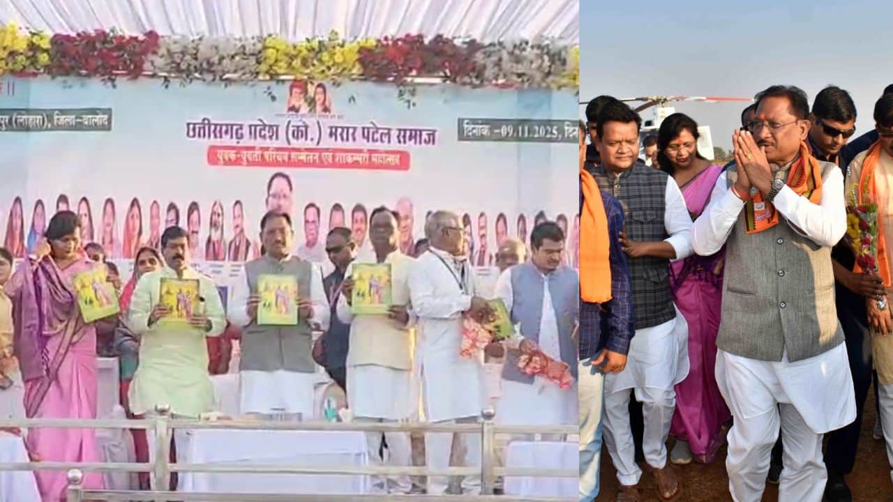 बालोद में आयोजित कार्यक्रम में मुख्यमंत्री विष्णुदेव साय