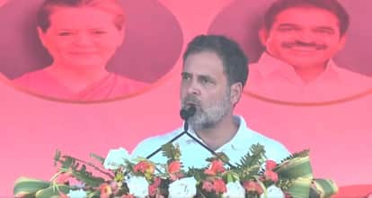 bihar election 2025 rahul gandhi accuses modi shah of vote theft in kishanganj rally