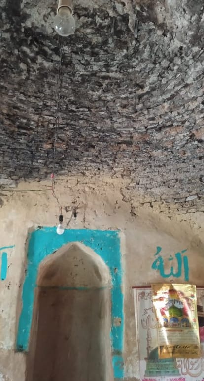 The restoration work of the 400-year-old Mughal-era mosque located at Shadi Marg in Pulwama district of South