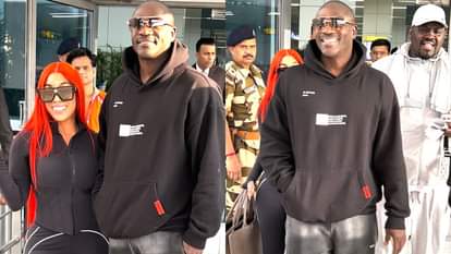 Akon India Tour 2025 Chammak Challo Singer Arrives In Delhi With Wife Tomeka Thiam Ahead Of Concert