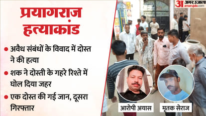UP: दोस्ती...अफेयर और शक, जिगरी यार ने सेराज को मार डाला, 'कातिल' की बीवी ने बताया क्यों घुला दोनों के बीच जहर Friend kills driver over illicit relationship dispute accused arrested by prayagraj police