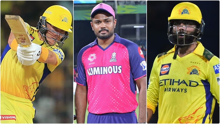 IPL 2026 से पहले बड़े ट्रेड की संभावना: CSK का हिस्सा बन सकते हैं सैमसन, नई जर्सी में दिखेंगे जडेजा और करन?