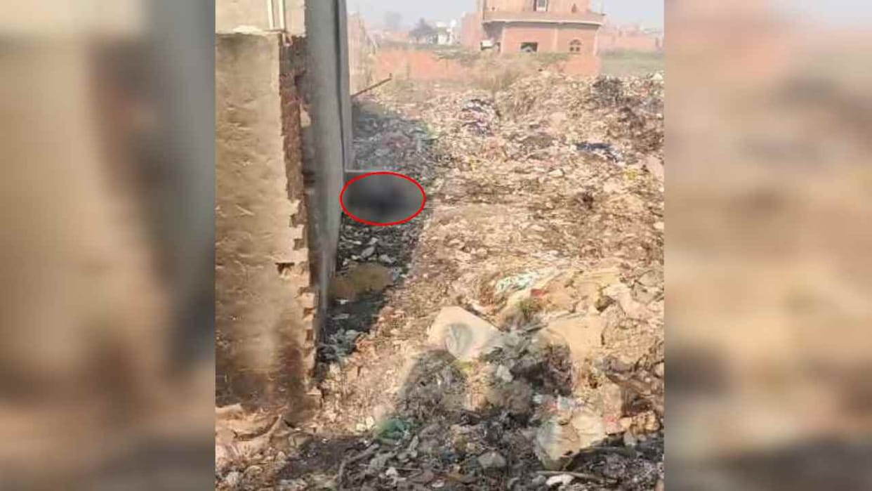 Burnt body of a youth found near the railway line in Nithora Loni
