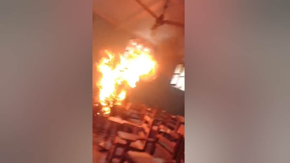 Principal beats him, police misbehave, student sets himself on fire in Muzaffarnagar college classroom