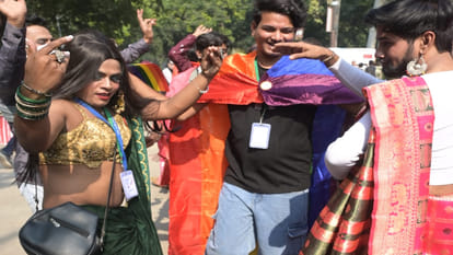 Kanpur: Transgender people took out a Gaurav Yatra, raising demands including shelter homes