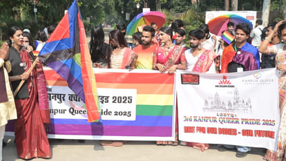 Kanpur: Transgender people took out a Gaurav Yatra, raising demands including shelter homes