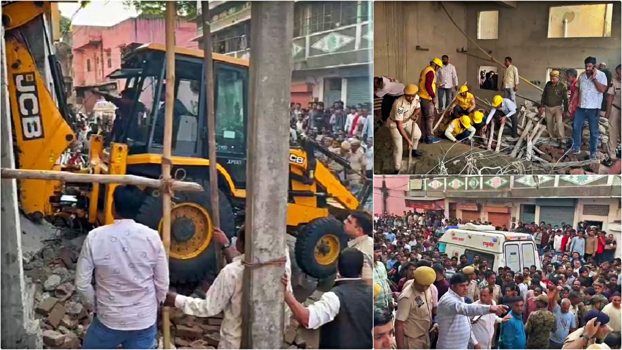 Jaipur Building Collapse: Many People Are Feared Trapped Under Debris Rescue Operation Update