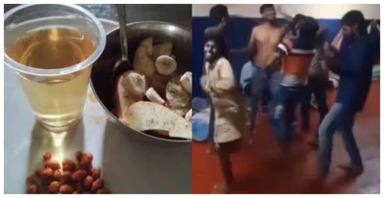 bengaluru central jail video prisoners isis terrorist dancing party using mobile phones inside cell