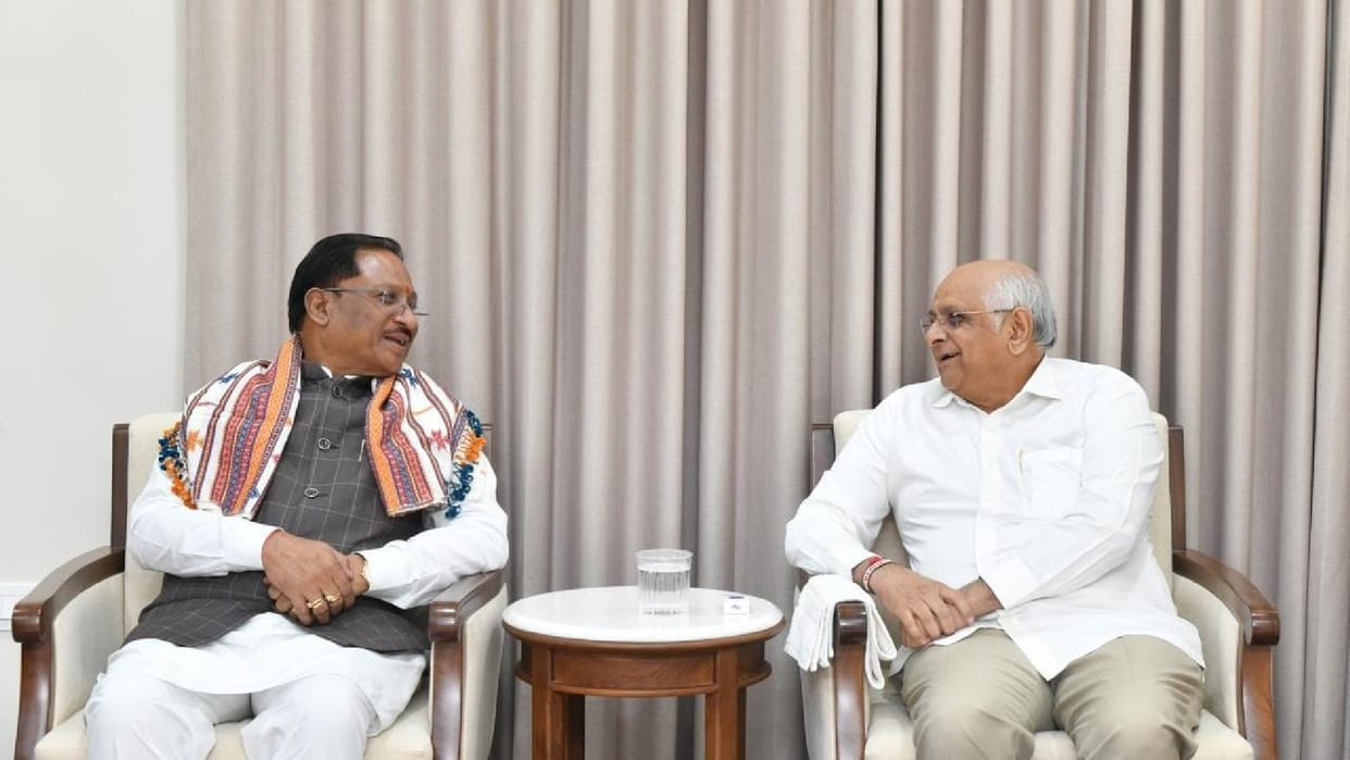 CG: CM Sai met Gujarat Chief Minister Bhupendra, agreement reached on cooperation and development in many area