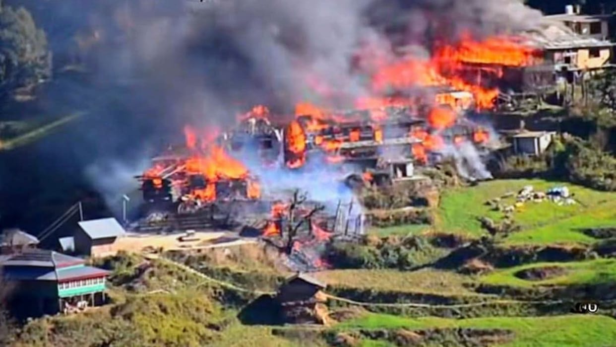 Kullu Fire woodcut style is turning to ashes claims of saving villages have vanished