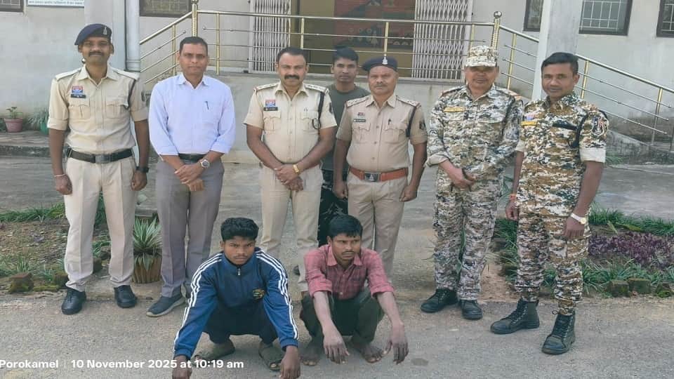 पुलिस की गिरफ्त में आरोपी