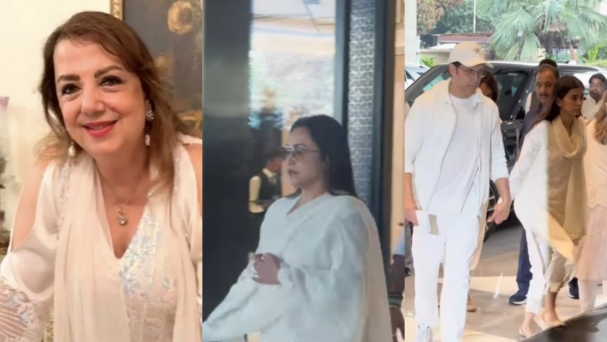 Sussanne Khan Mother Zarine Khan Prayer Meet Attended  By Rani Mukerji Salim Khan And others Celebs