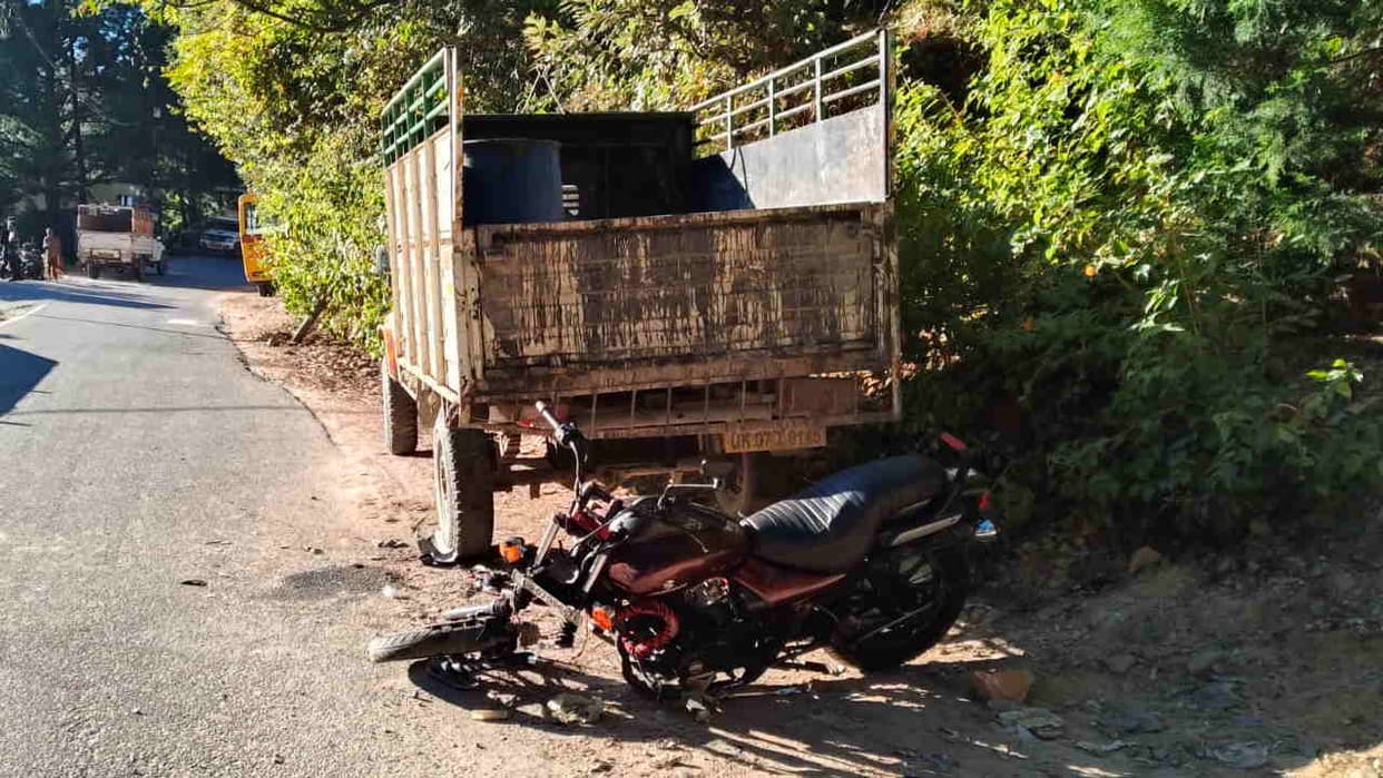 Chamoli Accident two wheeler collided with a pickup truck killing two were returning from a Ramlila