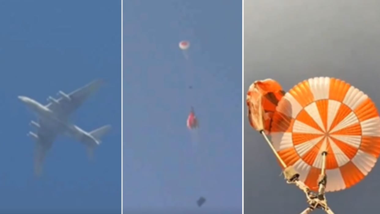 Gaganyaan Mission ISRO achieves major success with successful integrated airdrop test of main parachute