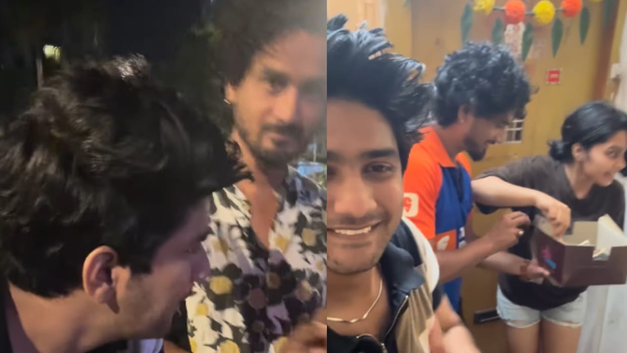 Lover Turns Into Delivery Boy For Girlfriend Birthday To Cut Cake Sweet Video Goes Viral