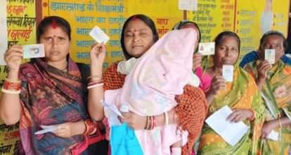 ghatshila assembly by election 2025 voting started women youth enthusiasm strong security arrangements