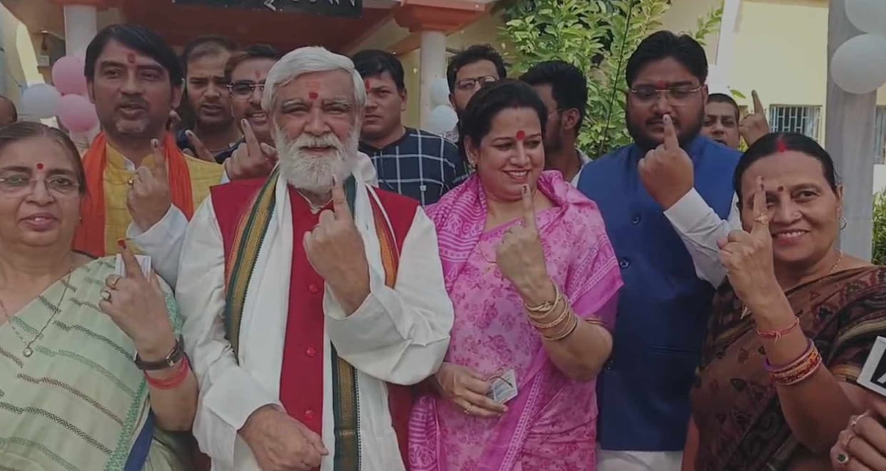 ashwini kumar chaubey bhagalpur voting bihar elections nda government vijay diwali delhi attack