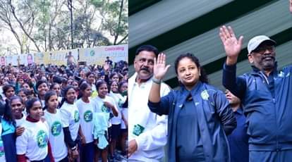 Run for Jharkhand organized: Chief Minister Hemant Soren inaugurated the event by showing the green flag