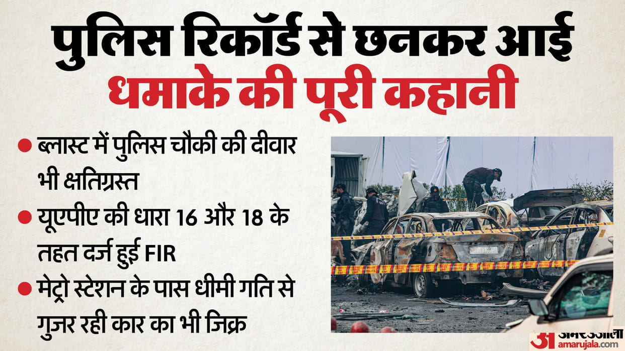 Big revelation in Delhi blast Police termed blast as a bomb blast In FIR
