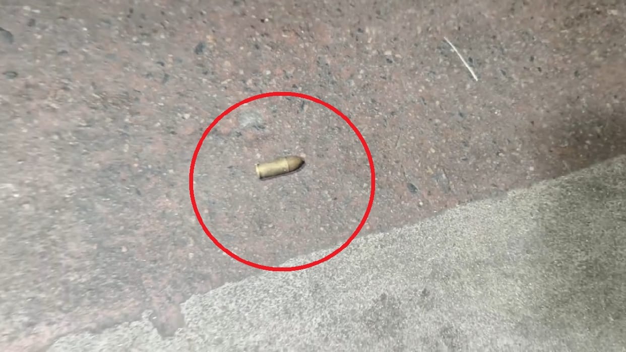 Three 9mm caliber cartridges were recovered at the car blast site,