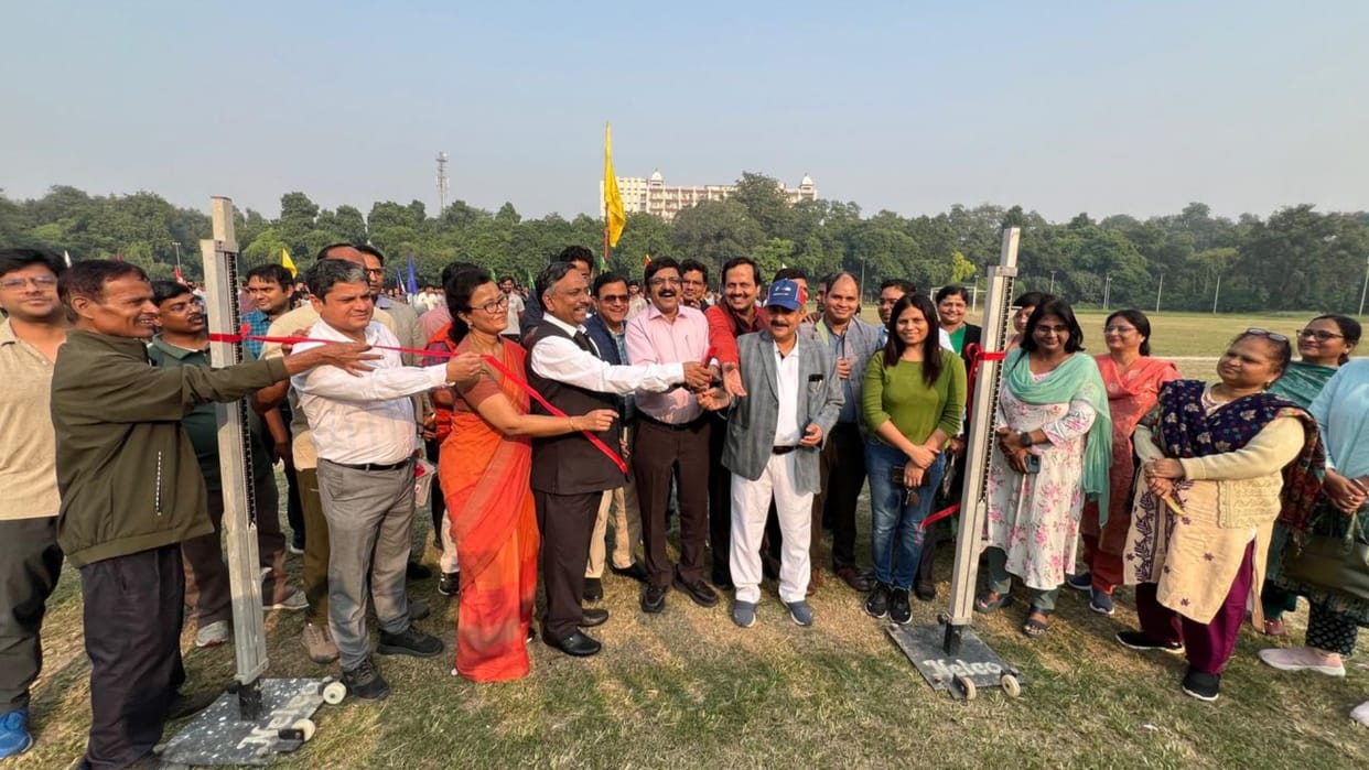 Sports News of varanasi IMS BHU annual sports competition begins Drishti Academy wins inaugural match
