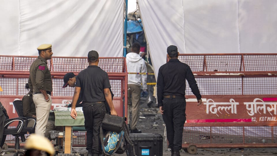 Delhi Blast severed hand found some distance away from Delhi blast site recovered from roof of a toilet