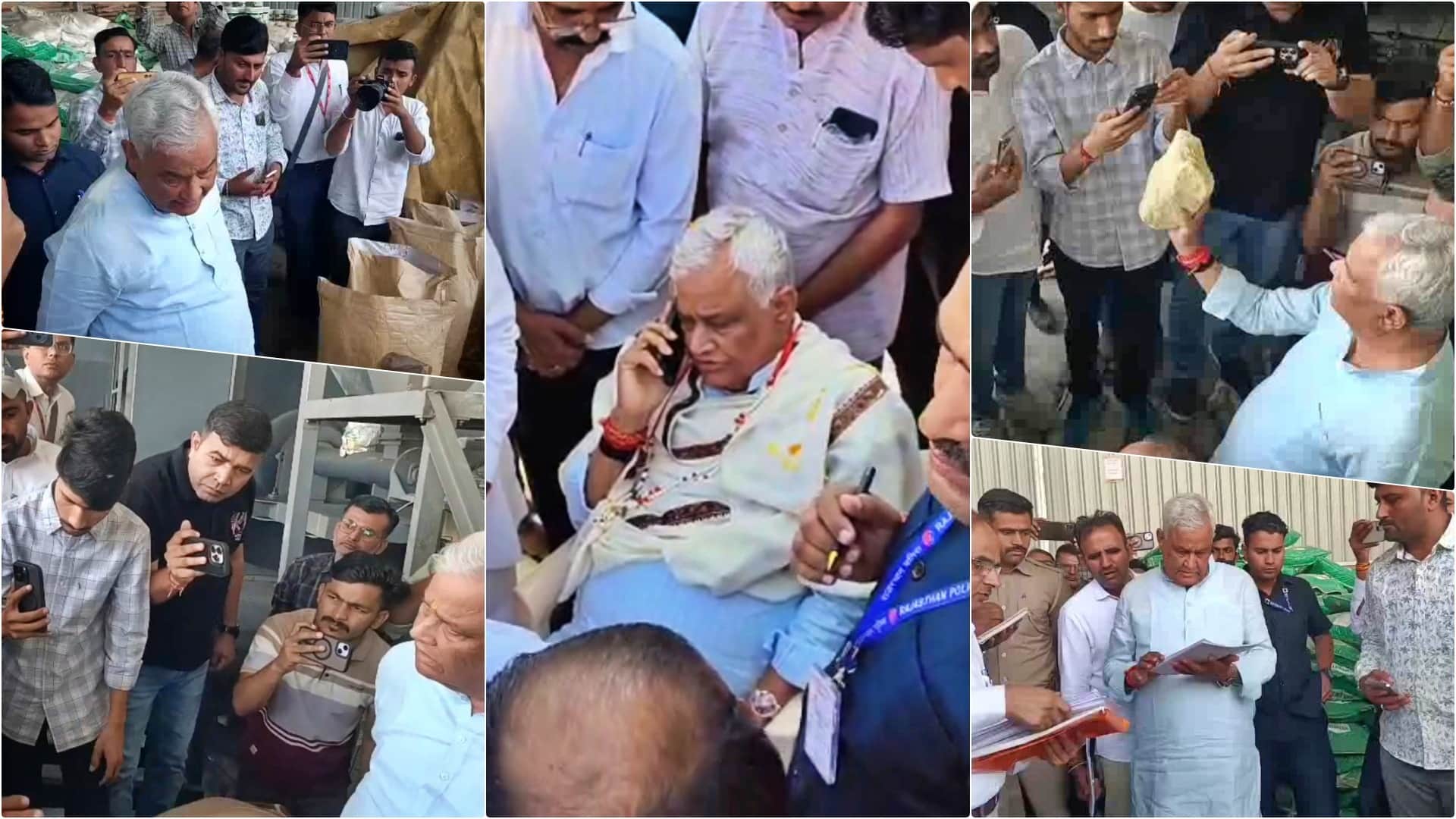 किरोड़ीलाल मीणा ने तीन फैक्टरियों में छापा मारा