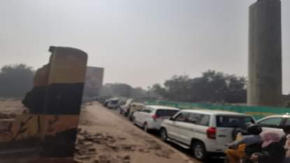 MG Road in Agra remained jammed throughout the day