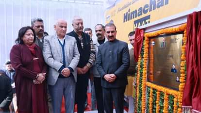 Himachal CM Sukhu laid the foundation stone of Himachal Haat near the lift in Shimla