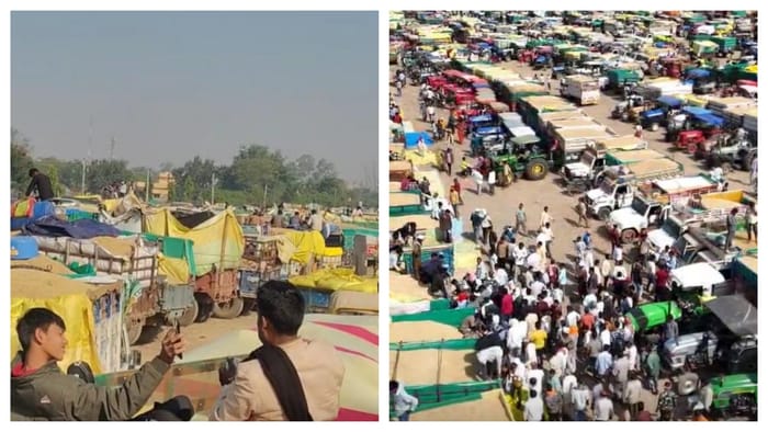 MP News Farmers Forced to Sleep Under Sky as Paddy Floods Mandis in Chilling Cold