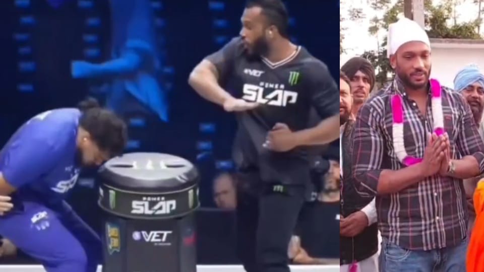 Jaskaran Singh power slap player from Moga defeated American player in Saudi Arabia