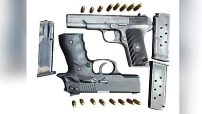 आरोपी से बरामद हथियार