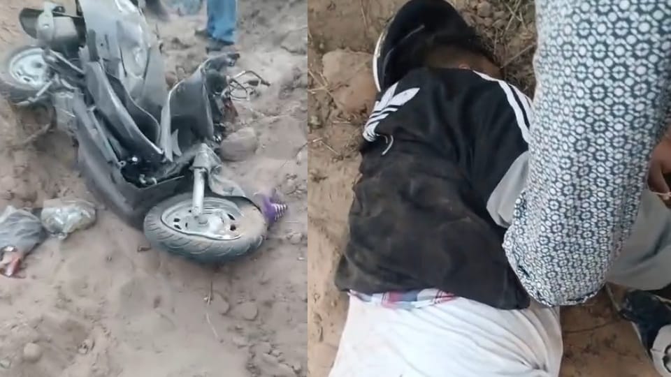 Boy died after scorpio hit scooty on Khudda Lahora Nayagaon road